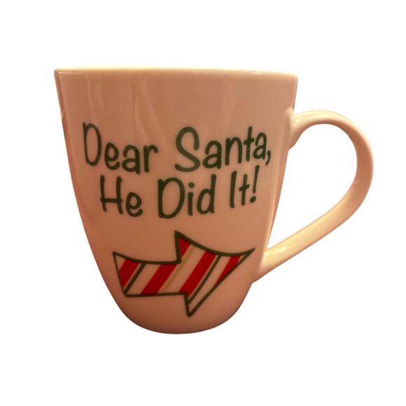 Pfaltzgraff "Dear Santa" Porcelain Mug Set - Microwave & Dishwasher Safe - Picture 4 of 6